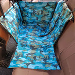 CAWAYI KENNEL Dog Car Seat Cover | Pet Carrier Travel Mat for Back Seat Hammock lifestyle view