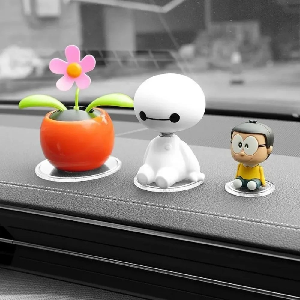 3PCS Car Dashboard Non-Slip Mats, Removable Sticky Silicone Gel Pad Multi-Functional A close-up view