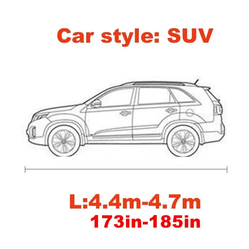 Universal Stretch Car Cover | Sunproof Windproof Dustproof UV Protection for Sports Ca close-up view