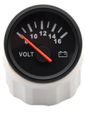 2" 52mm Digital Voltmeter Gauge 8-16V for Car Boat | Red Backlight Display alternate view