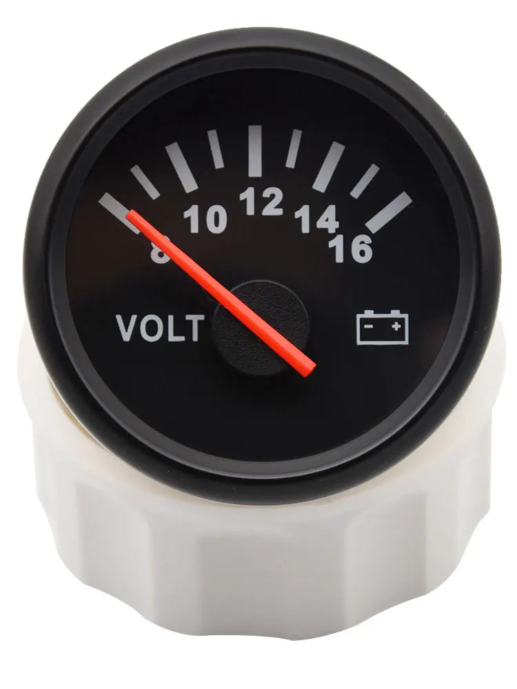 2" 52mm Digital Voltmeter Gauge 8-16V for Car Boat | Red Backlight Display alternate view