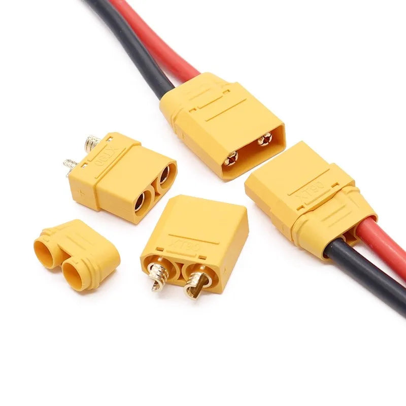 XT90 Male Female Bullet Connectors Copper Wire Plugs for RC Lipo Battery detail view