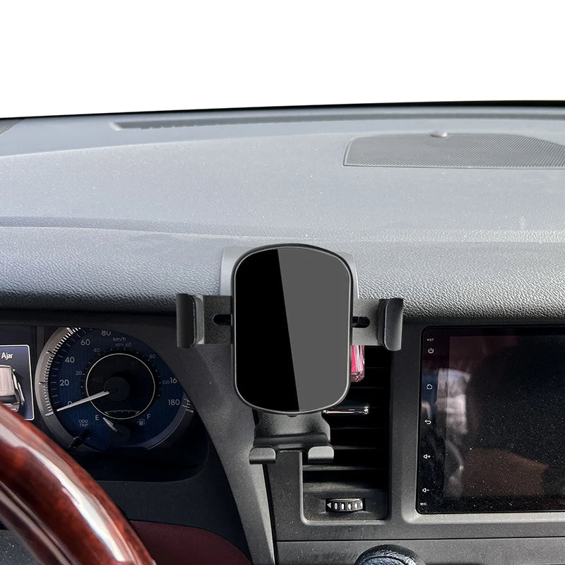 Car Mobile Phone Holder For Toyota Sienna 2015 2016 2017 2018 Mount Wireless Charging Phone Holder Special Fixed Base accessorie