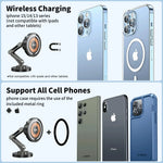 15W Magnetic Car Phone Holder Mount Wireless Charger Rotation Magnetic Car Phone St additional angle
