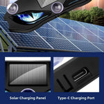 KEVANLY Solar Power Car Demon Eye Light Cool Flashing Warning Light Dynamic Safety Veh close-up view