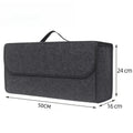 Car Trunk Soft Organizer Felt Storage Box | Large Anti-Slip Car Boot Storage Bag lifestyle view