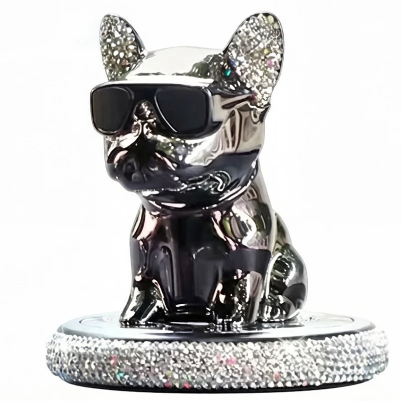 car fresheners vent metal french bulldog scent auto diffuser perfume ornaments car interior accessories solid perfume refill car