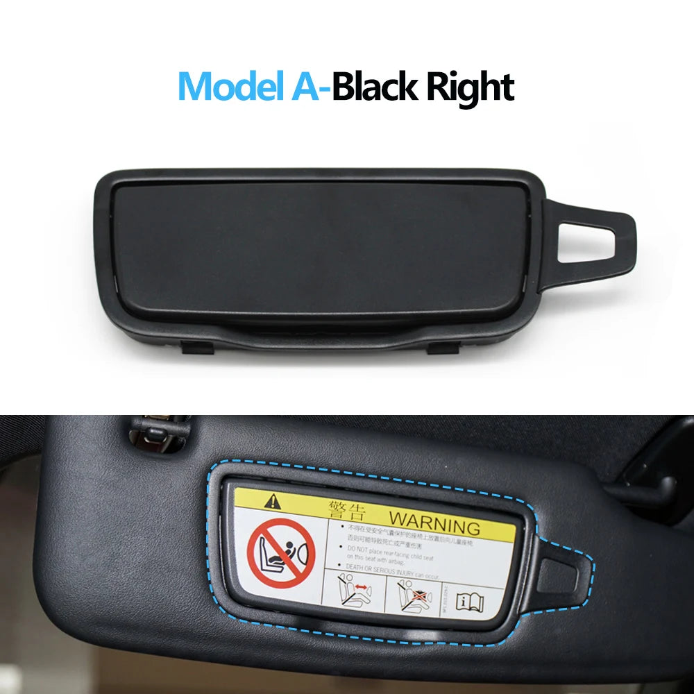 Car Left Right Sun Visor Vanity Mirror Cover Assembly For Porsche Boxster Cayman 911 981 982 991 718 982857551,982857551T