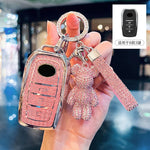 Diamond Pink for Toyota CHR Hilux Fortuner Land Cruiser 200 Camry Corolla Crown RAV4 Highland Remote Car  Key Case Cover Fob Bag