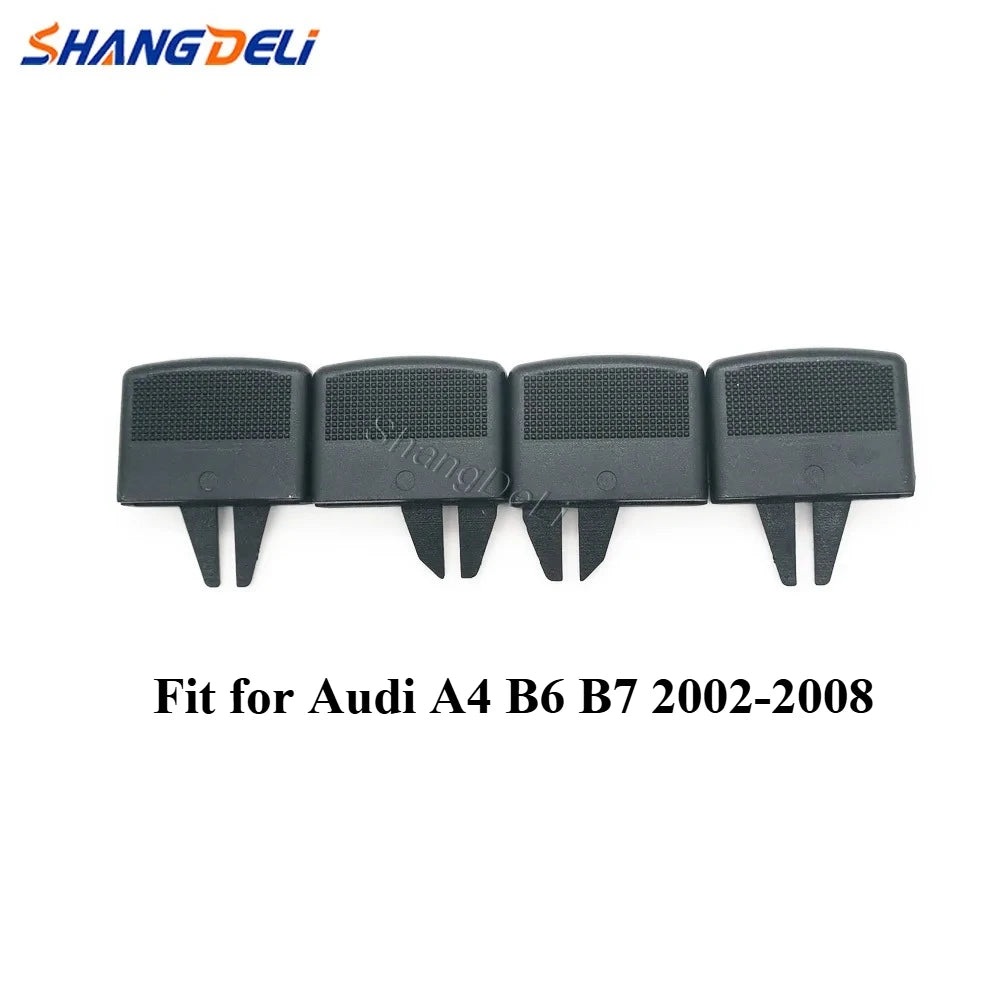 4pcs/set Fit for Audi A4 B6 B7 2002-2008 Car Dashboard AC Air Vent Grill Pick Clip Trim Control Clip Assembly