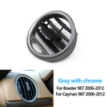 Car Front Dashboard Air Conditioner AC Vent Grille Outlet Panel For Porsche Boxster Cayman 987 2006 2007 2008 2009 2010-2012