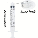 5Pcs/Set Glue Applicator Syringe with Blunt Tip Needle and Cap for Liquids, Glues, Ink close-up view