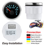 52mm Water Temperature Gauge 40-120Celsius with 7-Color Backlight and Alarm | Car Coo lifestyle view