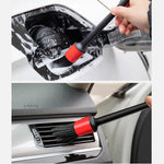 Car Detailing Brush Set 5pcs Red additional angle
