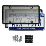 American car license plate frame, universal license plate holder, license plate brack alternate view