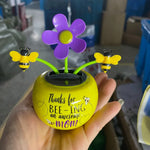 Car Decoration Swinging  Solar Power  Car Gadgets Car Dashboard Ornaments Flower Swinging Solar Powered Dancing Flower