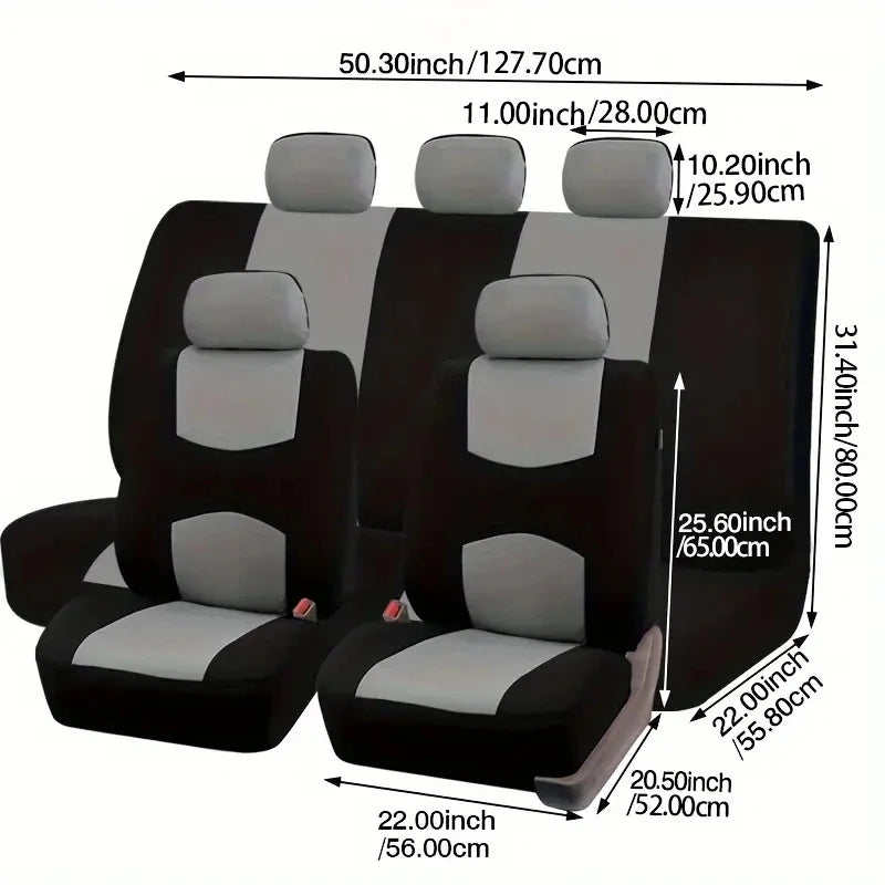 Polyester Car Seat Covers Universal Set additional angle