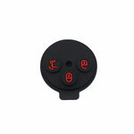 Xinyuexin 3 Buttons Silicone Pad Remote Key Shell Case for Mercedes-Benz Smart Fort additional angle