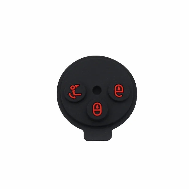 Xinyuexin 3 Buttons Silicone Pad Remote Key Shell Case for Mercedes-Benz Smart Fort additional angle
