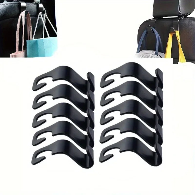 Multifunctional Car Headrest Hook Hidden Rear Seat Hanger Universal In-Car Storage Pendant Auto Inte