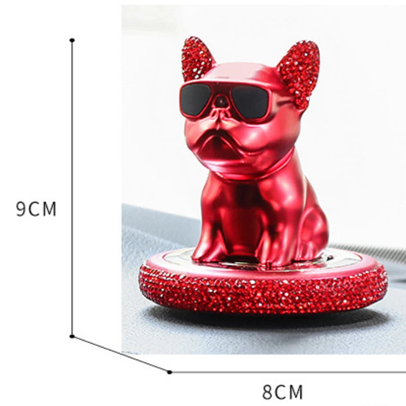 car fresheners vent metal french bulldog scent auto diffuser perfume ornaments car interior accessories solid perfume refill car