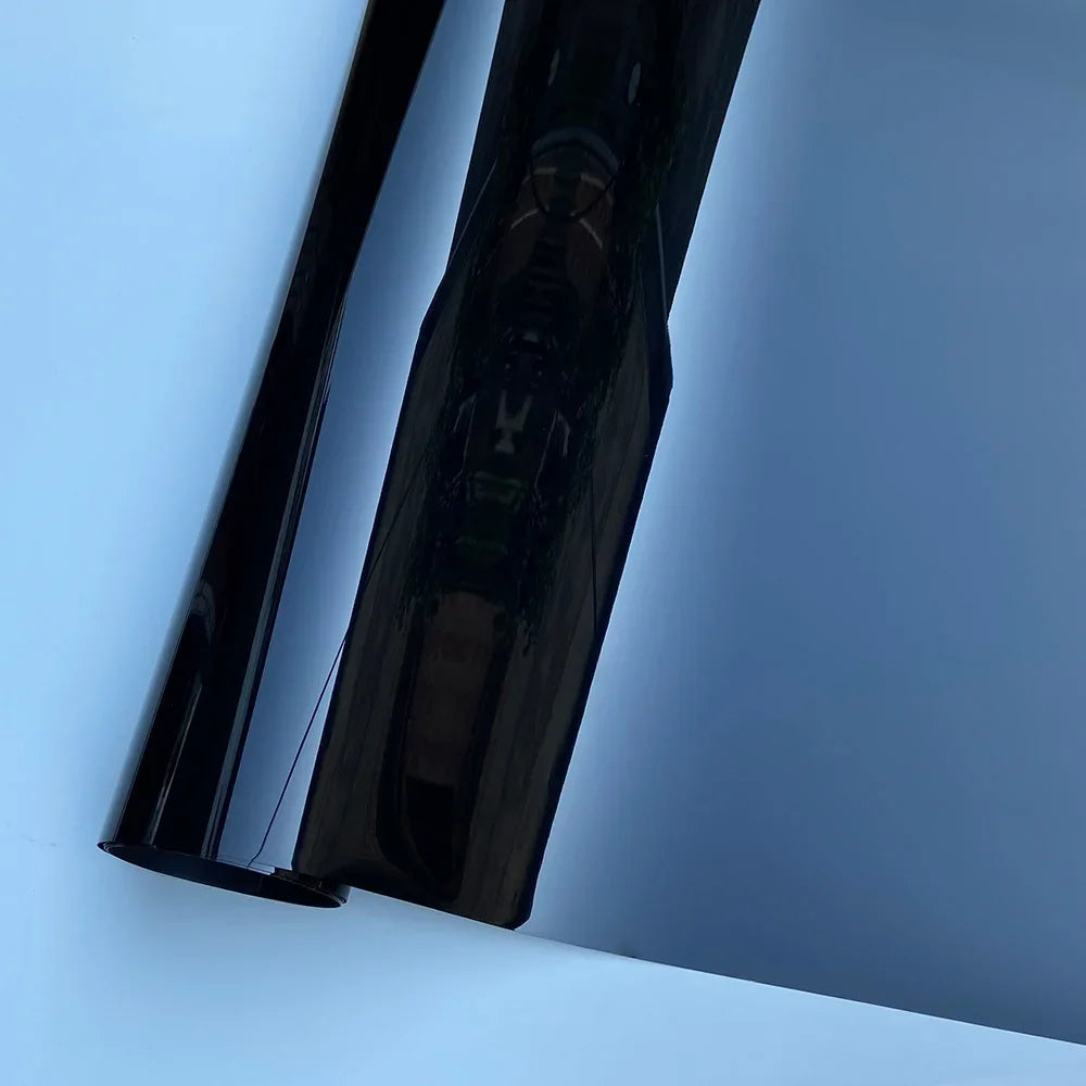 Aomior PET Glossy Black Vinyl Car Wrap | High Gloss Chrome Out Film for Vehicle Roof, Wing, Pillar,
