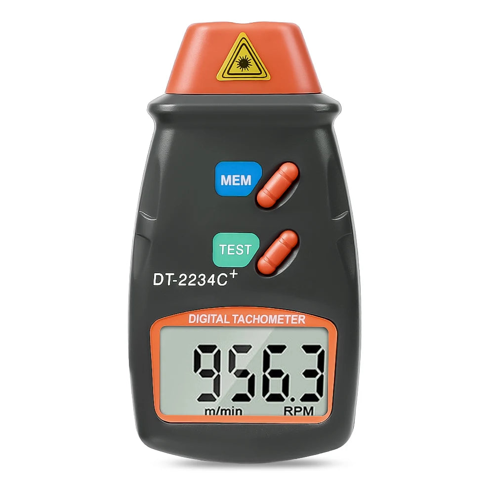 Kebidumei DT2234C+ Digital Laser Tachometer | Non-Contact RPM Meter Up to 99,999 RPM alternate view