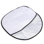 Steering Wheel Sun Shade Foldable Anti-UV Cover Silver alternate view