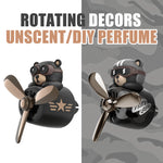 No Fragrance DIY Perfume Rotating Propeller Bear Car Air Freshener Ornament | Cool Vent detail view