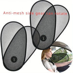 2-Piece or 4-Piece Car Window Sun Shade Set | Adjustable Rotatable Side Window Sun additional angle