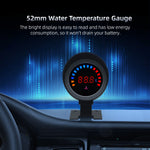 52mm Auto Water Temperature Meter | Universal LCD Digital Thermometer with Sensor and alternate view