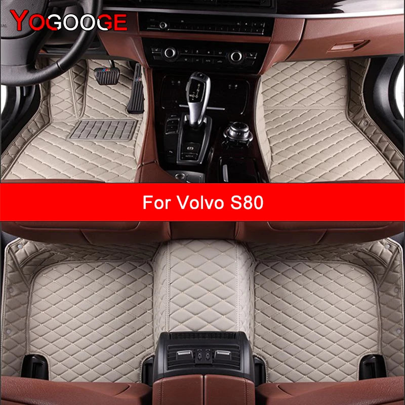 YOGOOGE Custom Car Floor Mats For Volvo S80 Auto Carpets Foot Coche Accessorie