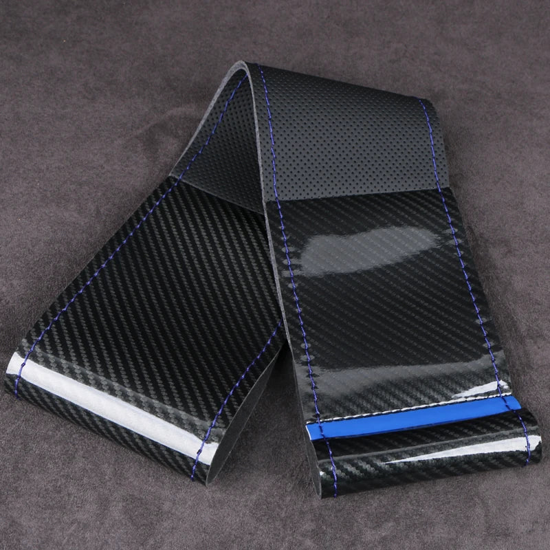 2025 Carbon Fiber Steering Wheel Cover 38cm Universal additional angle