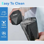 Portable Car Trash Can with Lid, Leak-proof Mini Garbage Bin close-up view