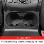 For Mazda CX-5 Center Console Silicone Waterproof Protective Pad Anti‑Slip Water Cup Hol detail view