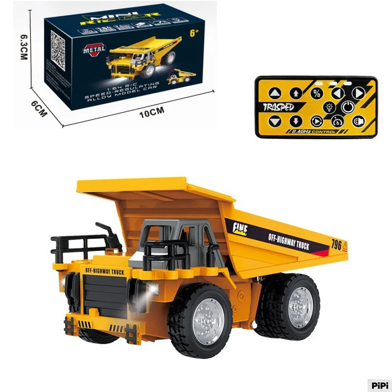 1:64 Metal Remote Control Engineering Car Set alternate view