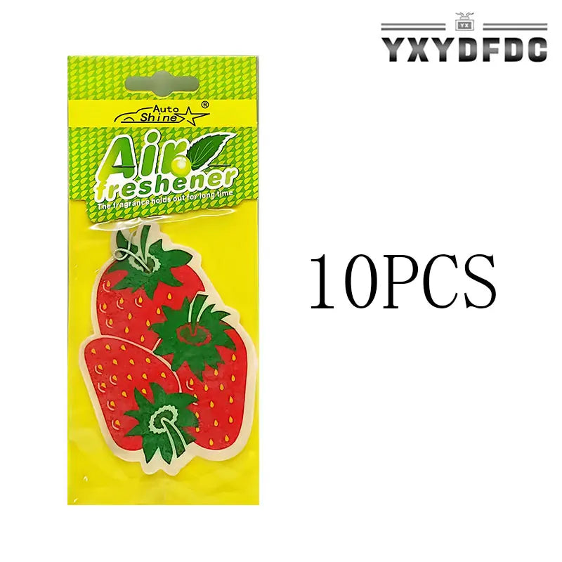 Fruit Car Air Freshener | Natural Aromatherapy Tea Paper Hanging Perfume lifestyle view