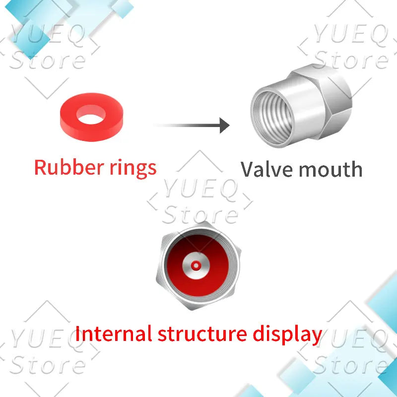 4Pcs XX Smiling Face Logo Pattern Car Tire Valve Caps | Universal Aluminum Tire Stem lifestyle view