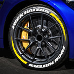 FUXK HATERS Tire Lettering Sticker 1.06 Inch Font Universal Personlized Car Tyre Decorat detail view