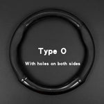 Universal Car Steering Wheel Cover Carbon Fiber Leather Three-dimensional Anti Slip, alternate view