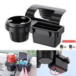 Car Organizer Box with Cup Holder and Phone Slot