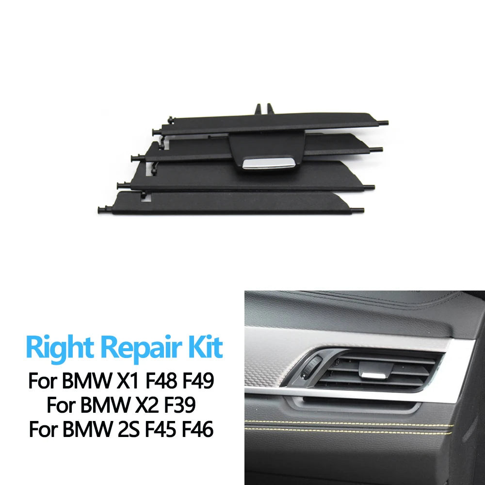 Car Front Dashbpard Air Conditioning Middle Left Right AC Vent Grille Repair Kit For BMW X1 X2 2 Series F48 F49 F39 F45 F46