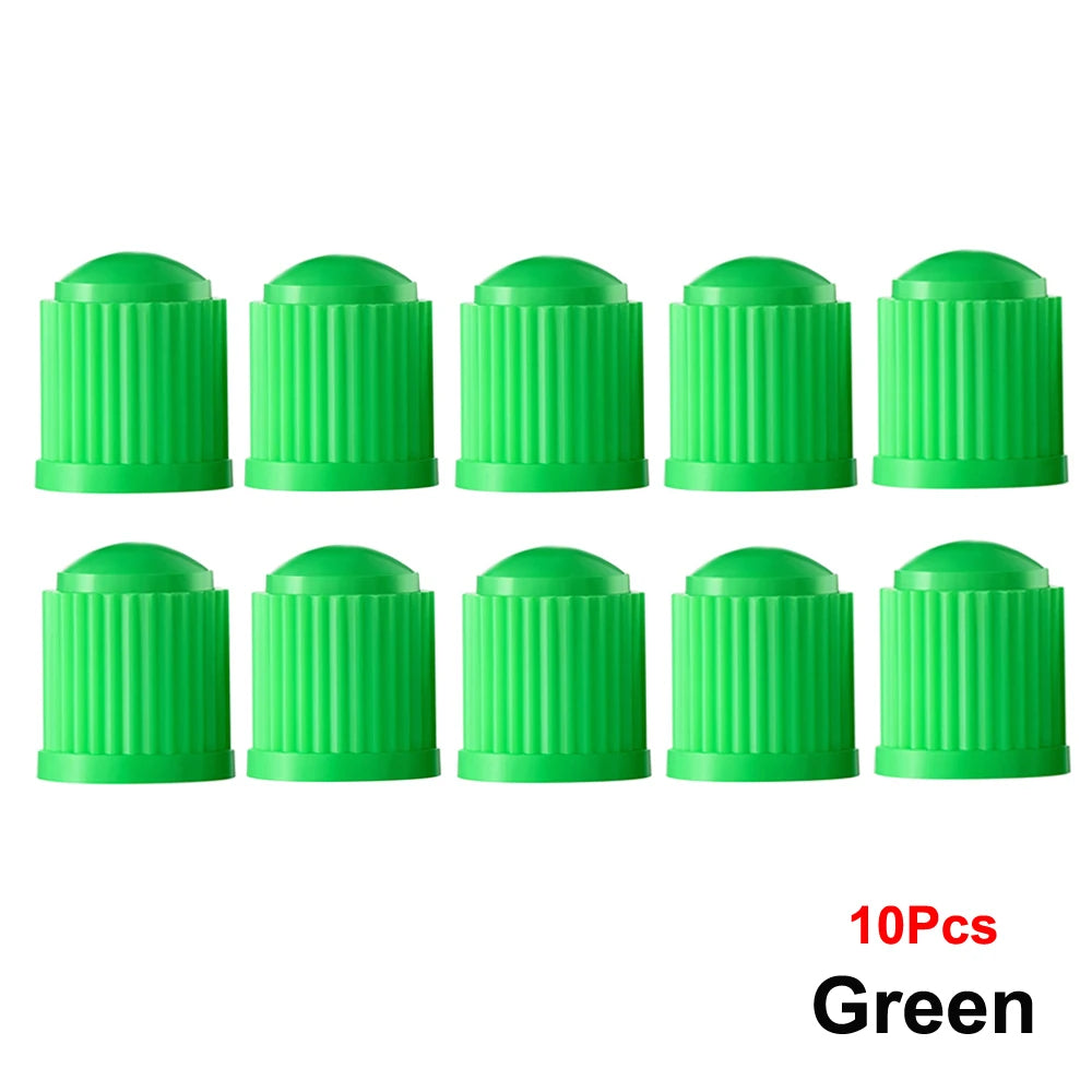 AUTCOAT Tire Stem Valve Caps | Universal Plastic Valve Covers for Cars, Trucks, Bikes close-up view