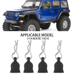 Metal R-Type Body Shell Clips for RC Car 12pcs close-up view