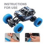 Remote Control Toy Car with Flashing Lights and Rubber Wheels additional angle