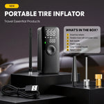 CARSUN Portable Tire Inflator Rechargeable | Digital Air Compressor for Car, Bike, an lifestyle view