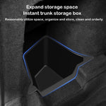 Tesla Model Y Juniper Rear Trunk Side Storage Box | TPE or Flocking Trunk Organizer additional angle