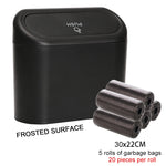 Black Square ABS Hanging Car Trash Can with Lid lifestyle view