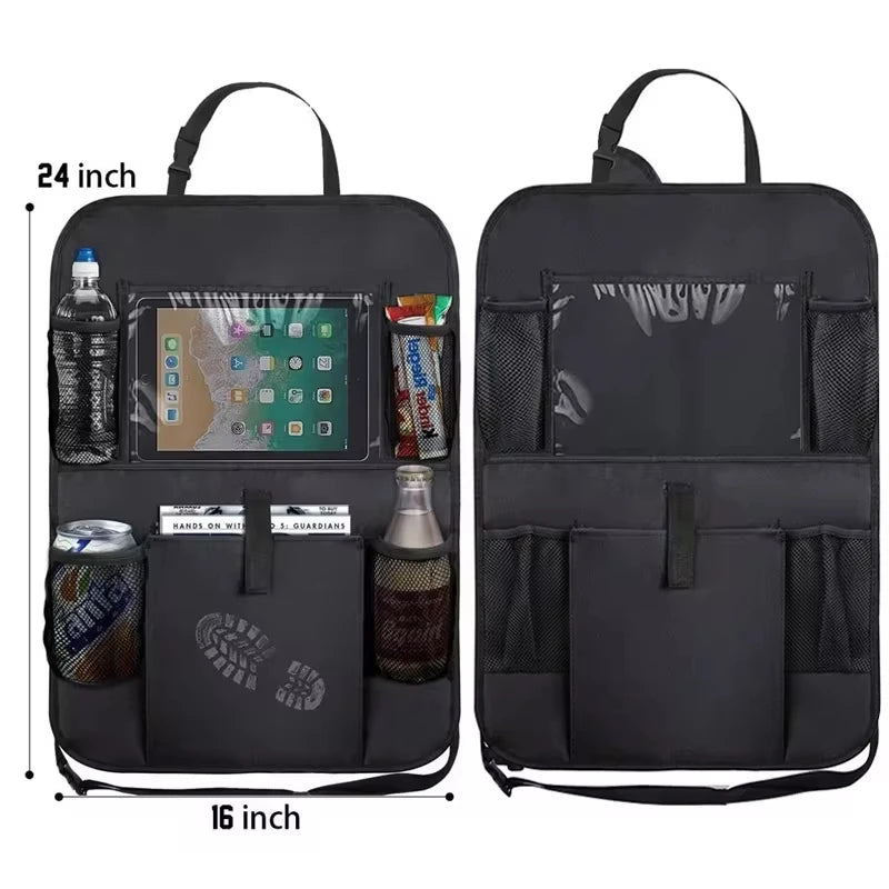 Organizer for Car SUV Truck rear seat backrest hanging bags Backseat net bags car storag detail view