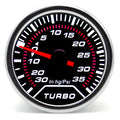 2" 52mm Universal 12V LED Smoke Lens Turbo Boost Gauge Meter | -1~0~2 BAR with White LED detail view